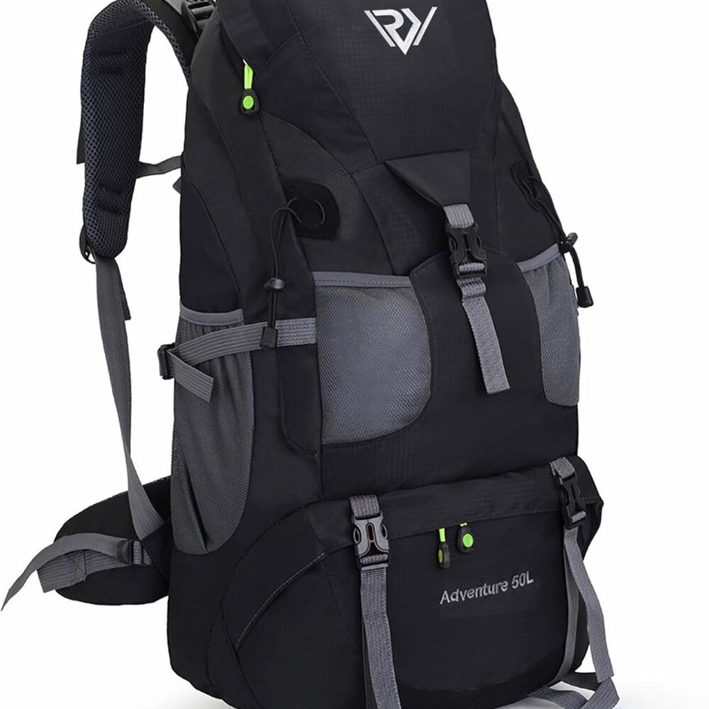 50L Hiking Backpack, Waterproof Lightweight Daypack for Outdoor Camping Travel